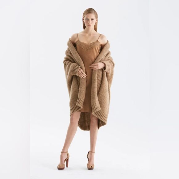 Ralph Lauren Collection* Pre-Fall 15 Camel Cashmere Mohair Knit Cardigan Sweater - Picture 11 of 15